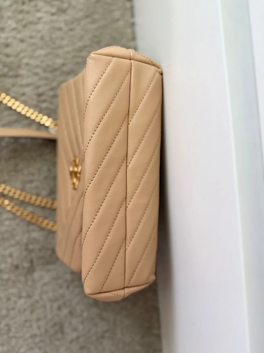 Tory Burch Kira Small Convertible Shoulder Bag Desert Dune Authentic Bag